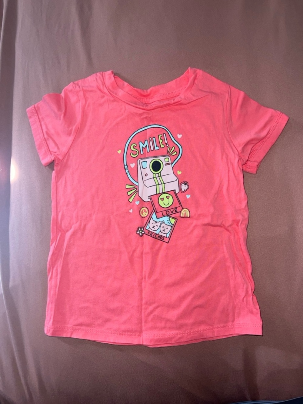 dip Pink Camera 'Smile' Graphic Tee